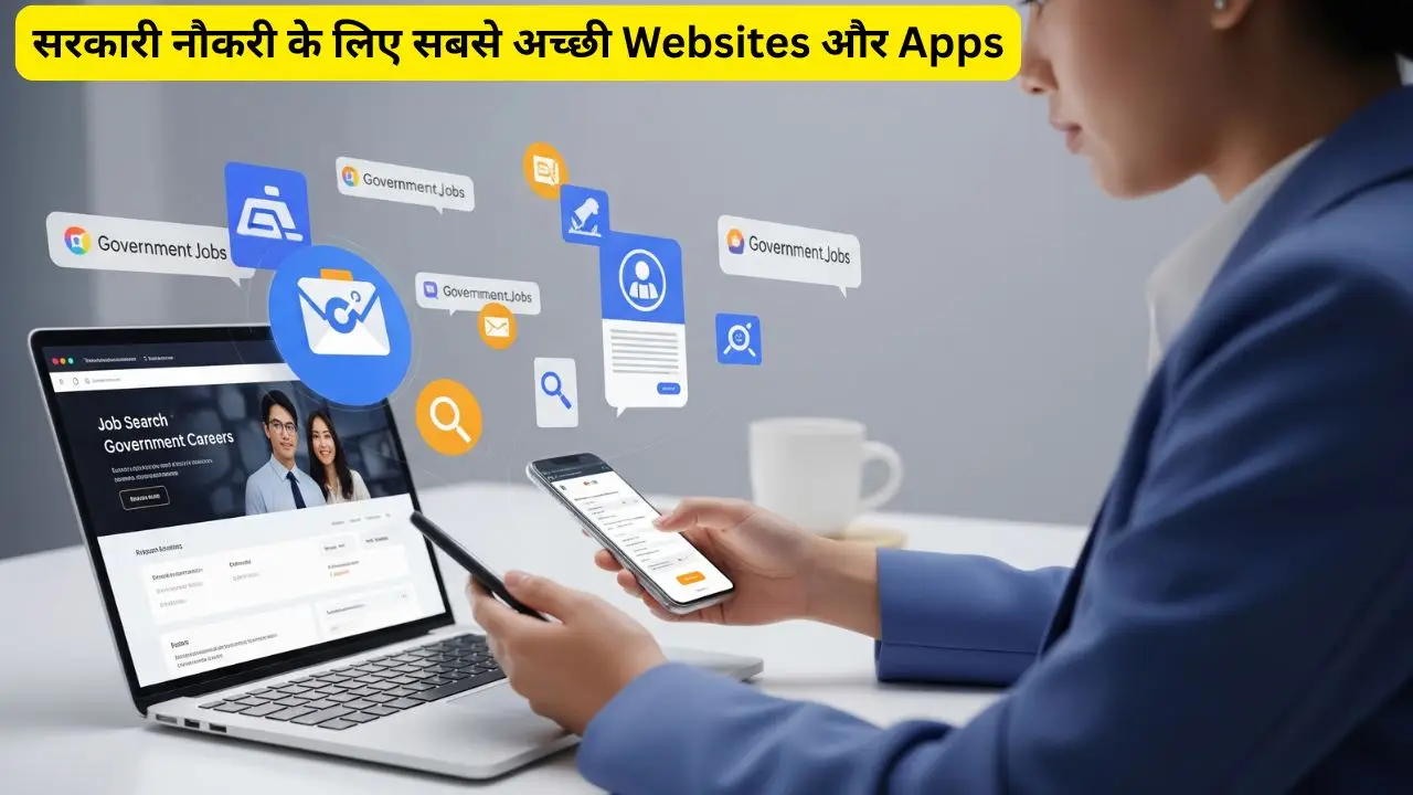 सरकारी नौकरी के लिए सबसे अच्छी Websites और Apps
